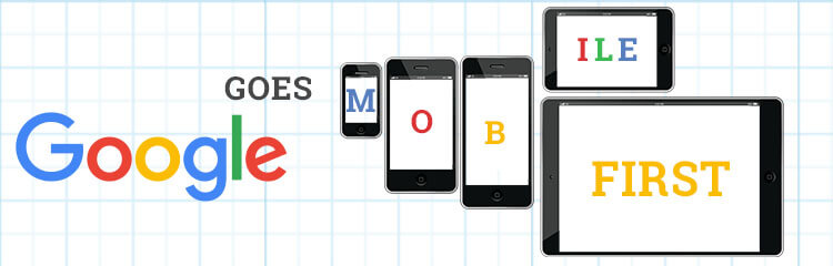 different sized mobile screens with the Google logo