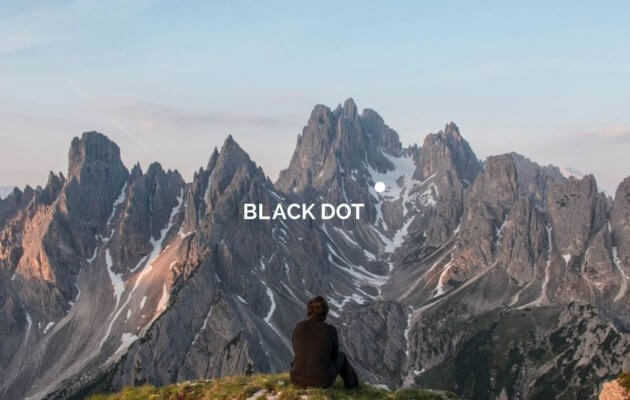 Black Dot desktop view