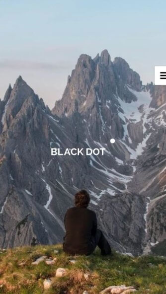 Black Dot mobile view