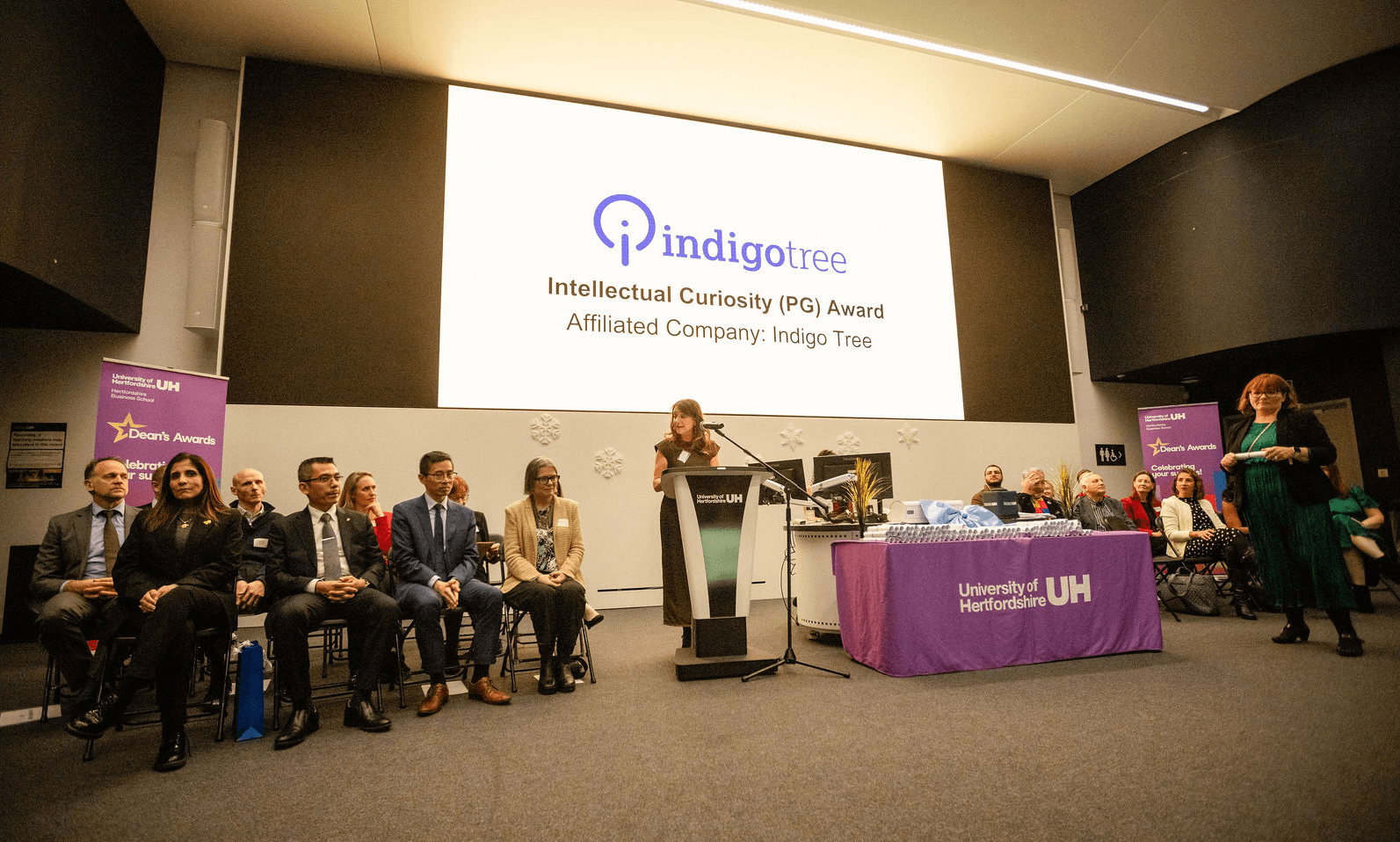 Indigo Tree sponsors Intellectual Curiosity Award at University of Hertfordshire Business School